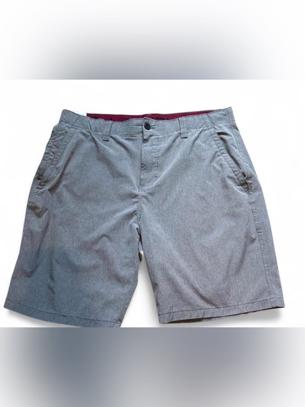 Men's Lightweight Gray Flat-Front Shorts